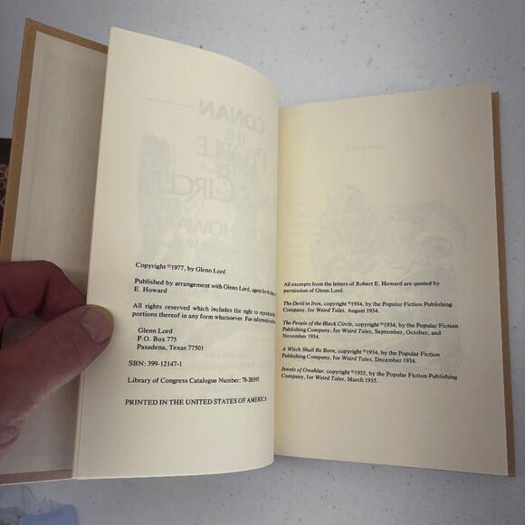 The People of the Black Circle by Robert E. Howard 1977 HCDJ First Print 1st - Picture 7 of 15